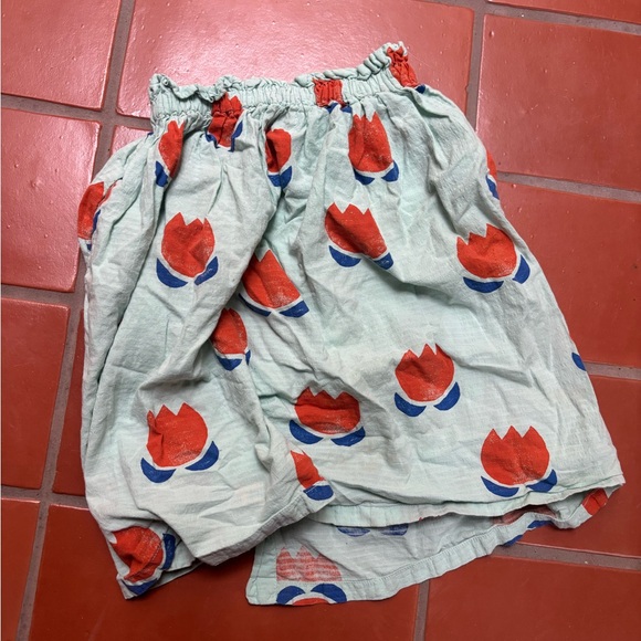 Bobo Choses Mint and Orange Patterned Skirt - Picture 3 of 3